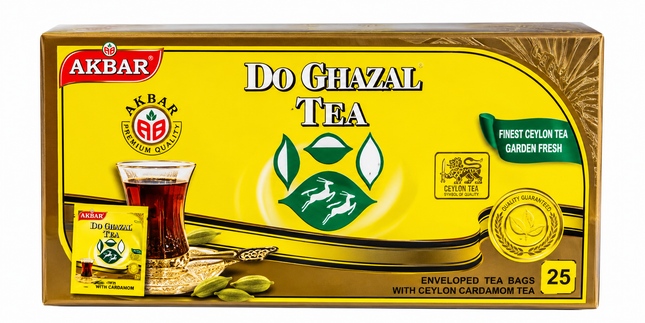 Do Ghazal Cardamom Tea 25 Beutel – Kardamom-Schwarztee