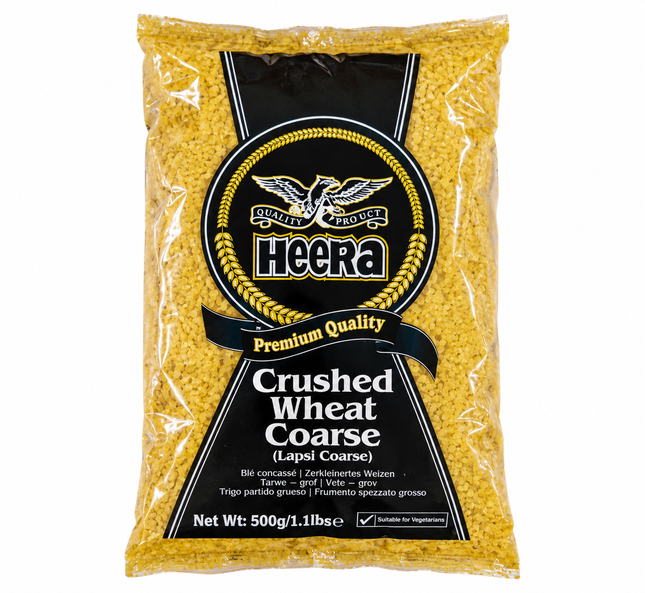 Heera Crushed Wheat Coarse 500 g – Grober Weizenschrot