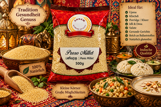 Annam Proso Millet 500 g – Rispenhirse