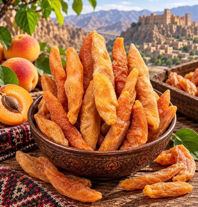 Afghanische getrocknete Aprikosen länglich – aromatisch & fruchtig