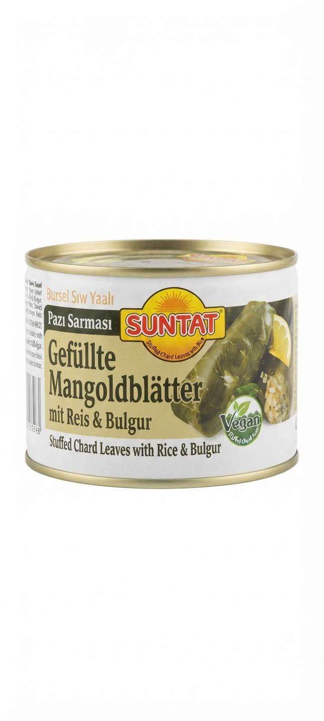 Suntat Mangoldblätter mit Reis &amp; Bulgur 400 g – Gefüllter Mangold