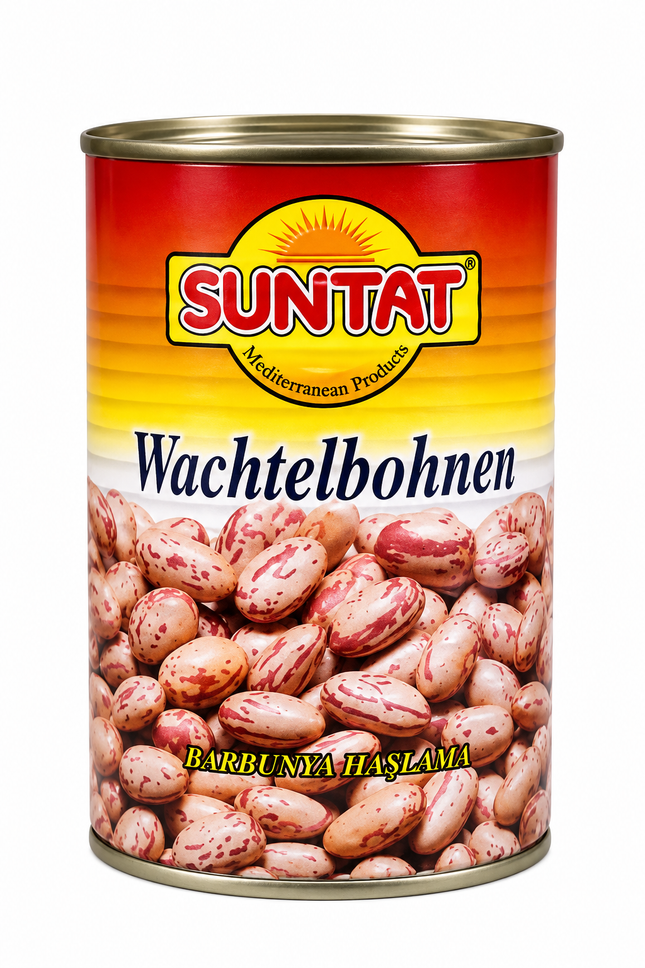 Suntat Wachtelbohnen 400 g – Borlotti Bohnen