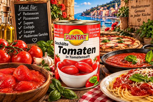 Suntat Geschälte Tomaten 800 g