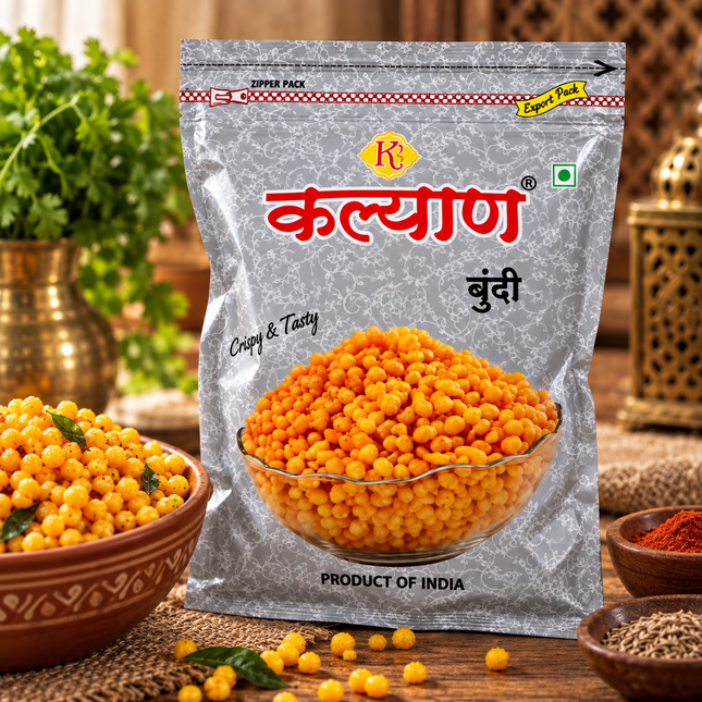 Kalyan Bundi 200 g – Knuspriger indischer Boondi-Snack