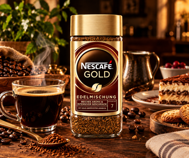 Nescafé Gold 200 g – Löslicher Instantkaffee