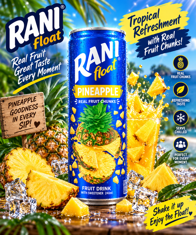 Rani Pineapple Fruchtdrink mit Ananasstückchen 240 ml