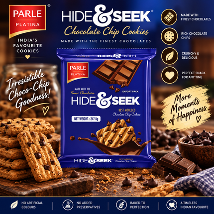 Parle Hide & Seek Choco Chip Cookies 247,5 g