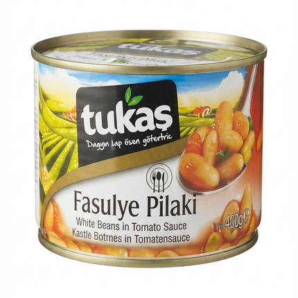 Tukas Fasulye Pilaki 400 g – Weiße Bohnen in Tomatensauce