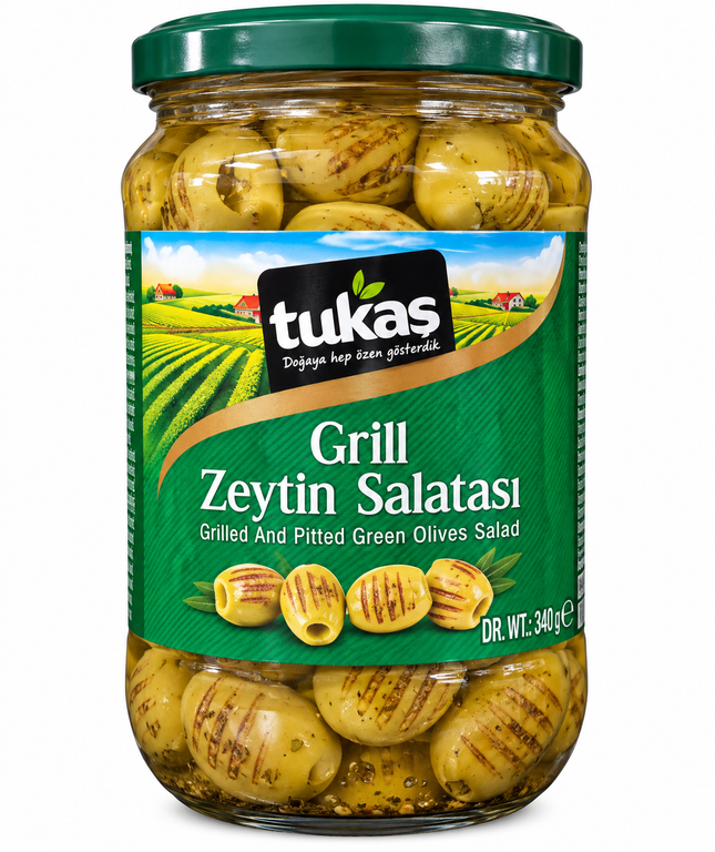 Tukaş Grill Zeytin Salatası 700 g – Gegrillter Olivensalat