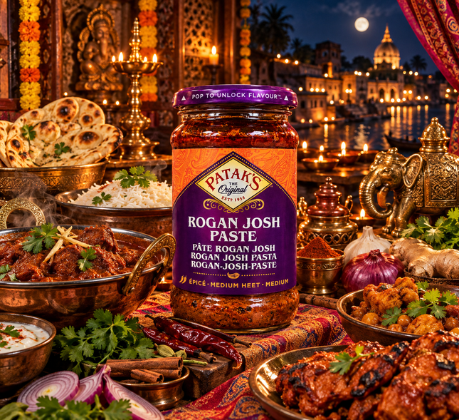 Patak’s Rogan Josh Paste – Indian Curry Spice Paste 283 g