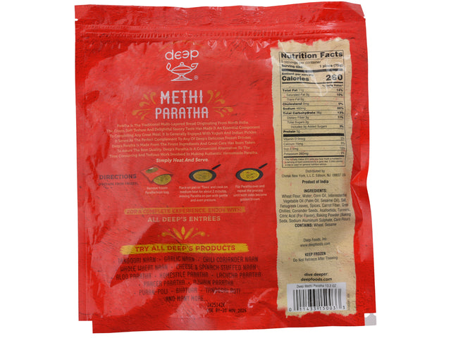 Deep Methi Paratha 375g
