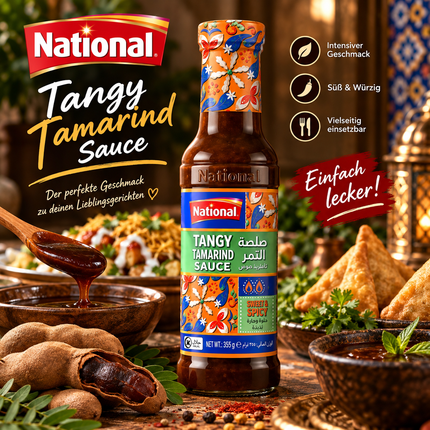 Titel: National Tangy Tamarind Sauce 325 g – Würzige Tamarindensauce