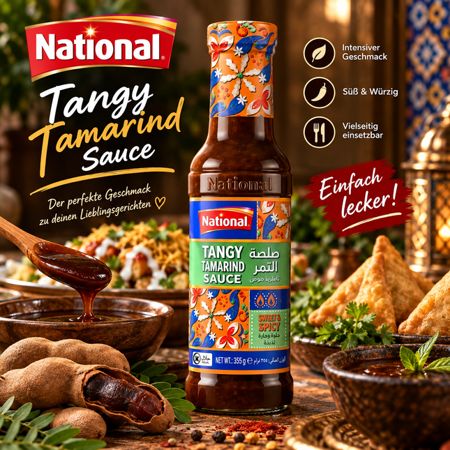 Titel: National Tangy Tamarind Sauce 325 g – Würzige Tamarindensauce