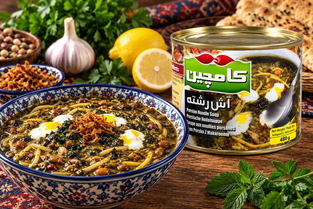 Kamchin Persische Nudelsuppe 480 g – Ash Reshteh