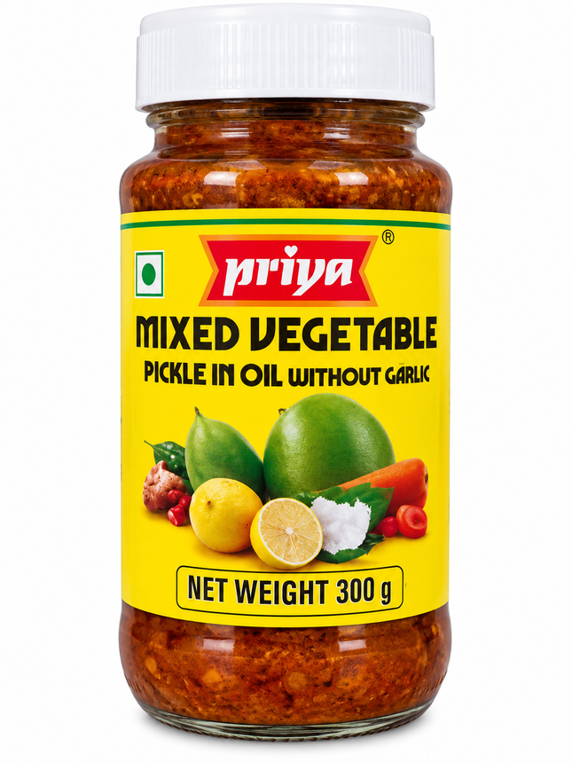 Priya Mixed Vegetable Pickle 300 g ohne Knoblauch kaufen