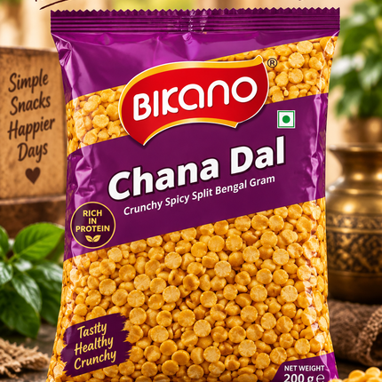 Bikano Chana Dal 200 g – Spicy Chickpea Snack