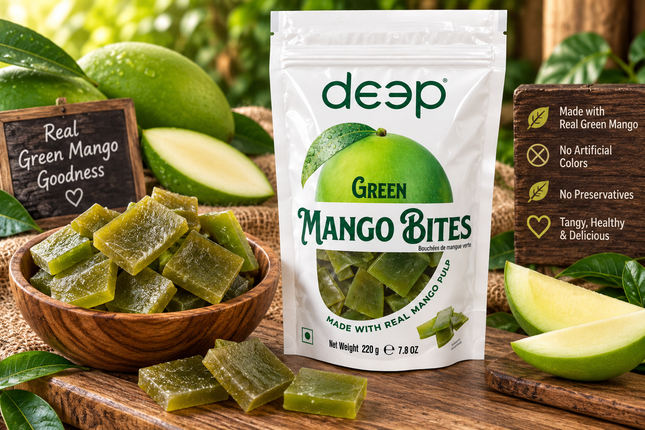 Deep Green Mango Bites 220 g – Grüne Mango Fruchtsnacks