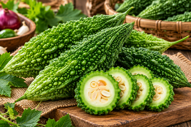Frische Karela (Bittermelone / Bitter Gourd)