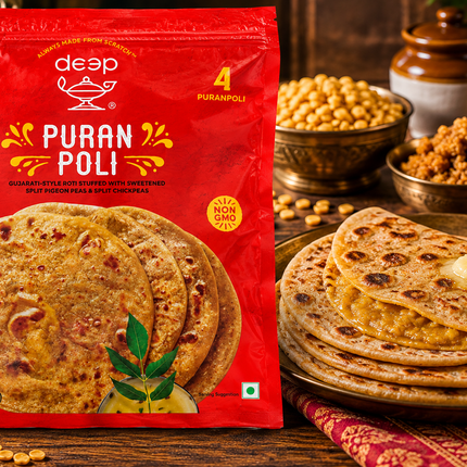 Deep Puran Poli 468 g – Süßes indisches Fladenbrot
