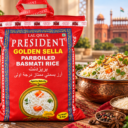 President Parboiled Basmati Reis 5 kg
