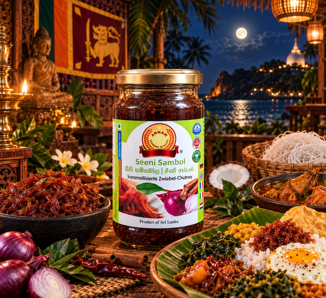 Annam Seeni Sambol – Sri-lankisches Zwiebel-Chutney 350 g