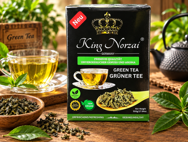King Norzai Grüner Tee (Green Tea) 500 g – Loser Grüntee