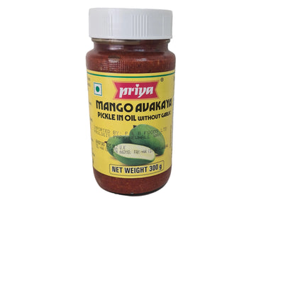 Priya Mango Avakaya Pickle in Oil Without Garlic 300g
