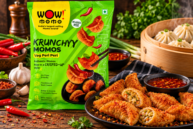 WOW Momo Krunchi Momos 300 g – Knusprige vegetarische Momos