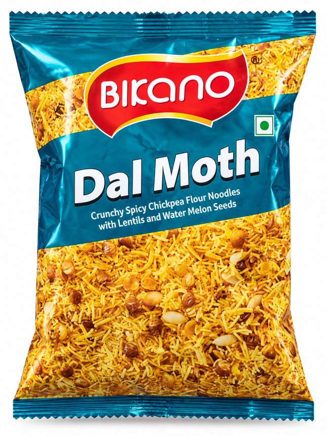 Bikano Dal Moth 200 g – Würziger indischer Linsen-Snack