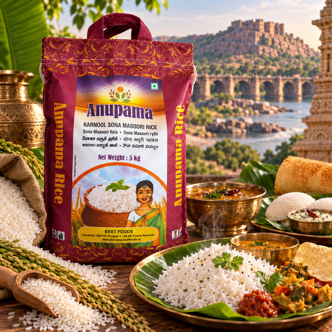 Anupama Sona Masoori Reis 5 kg – Indischer Reis