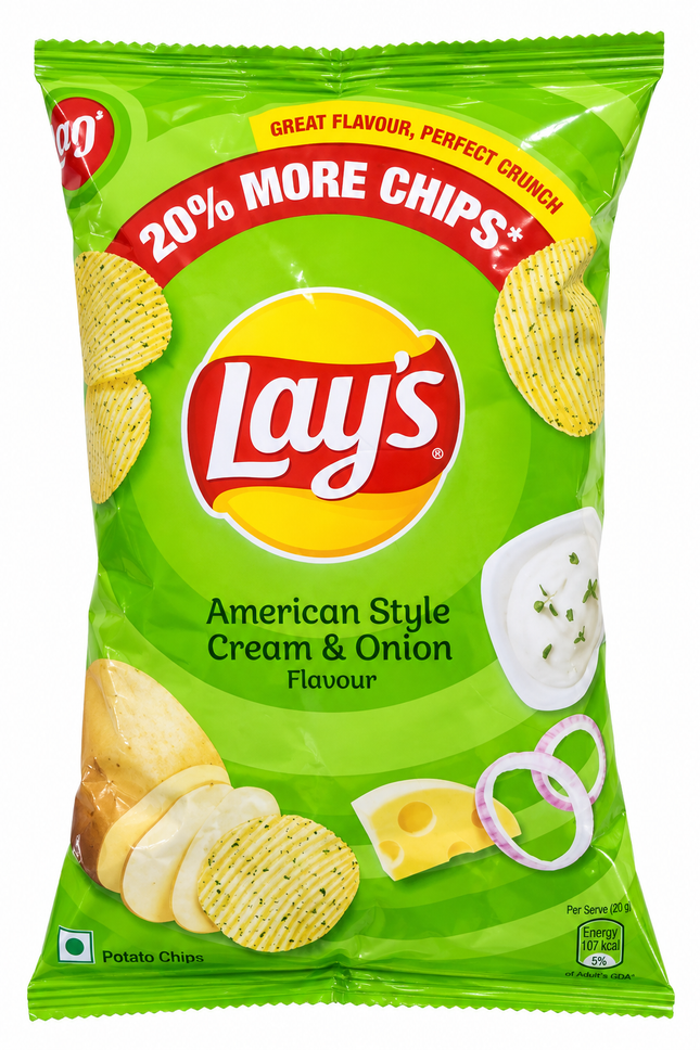 Lay’s American Style Cream & Onion Flavour 48 g – Kartoffelchips
