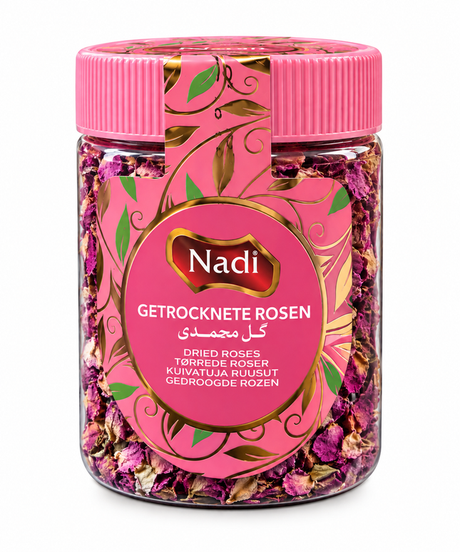 Nadi Getrocknete Rosenblüten 50 g – Für Tee und orientalische Küche