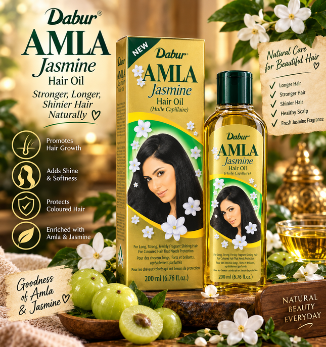 Dabur Amla Jasmin Haaröl 200 ml