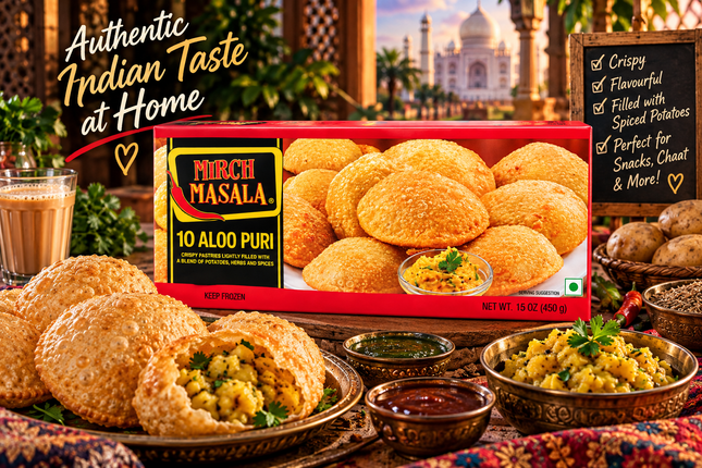 Mirch Masala Aloo Puri 10 Stück 450 g – tiefgekühlt