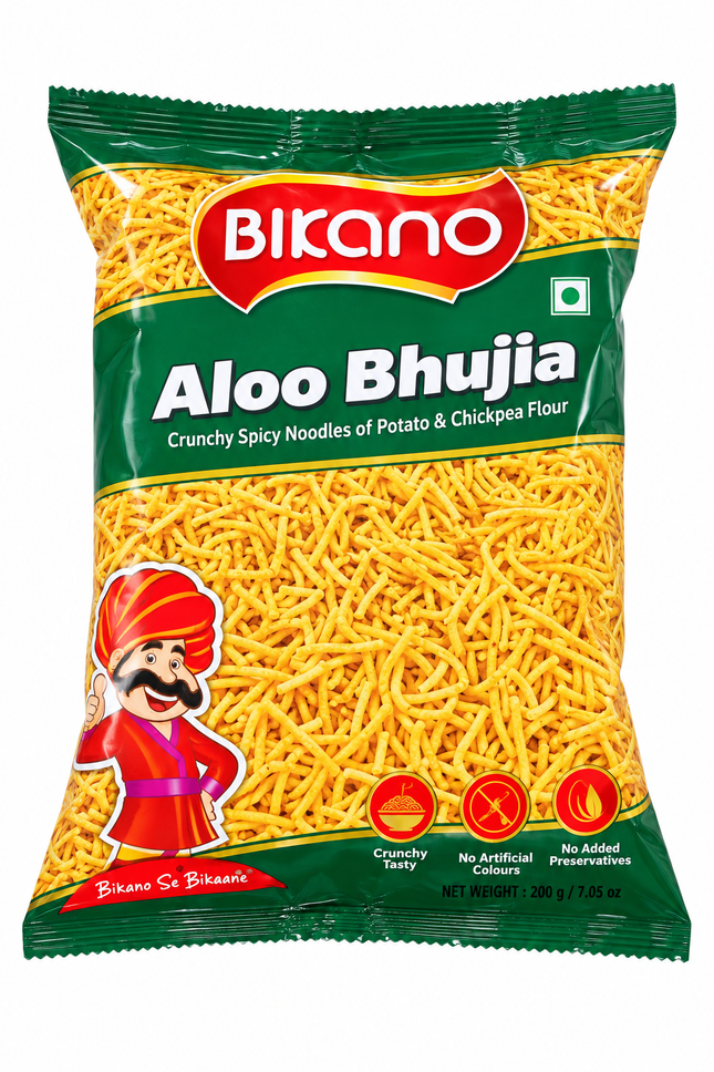 Bikano Aloo Bhujia 200 g – Indischer Kartoffel-Snack