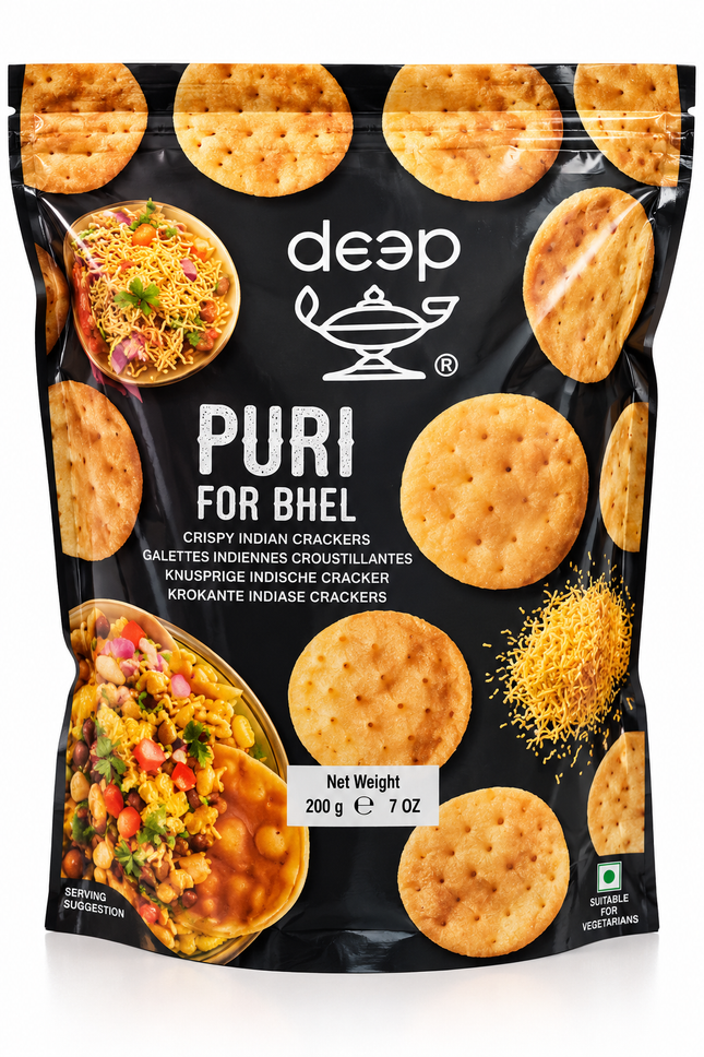Deep Puri for Bhel 340 g – Knusprige Puri für Bhel & Chaat