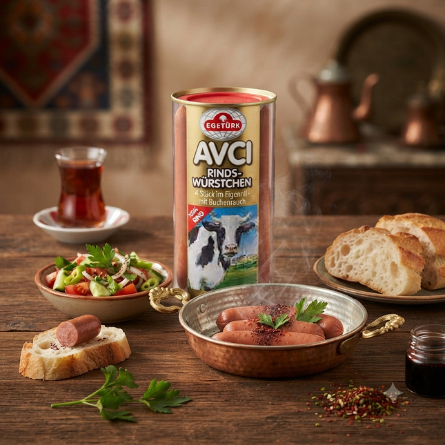 Egetürk Rinderwürstchen Halal 550 g