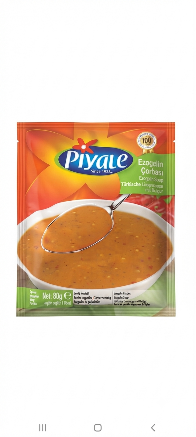 Piyale Linsensuppe mit Bulgur 80 g – Mercimek Çorbası