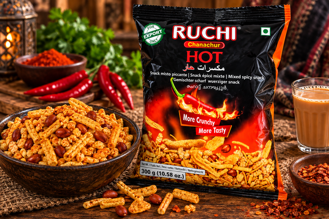 Ruchi Hot 300 g – Scharfer würziger Snack