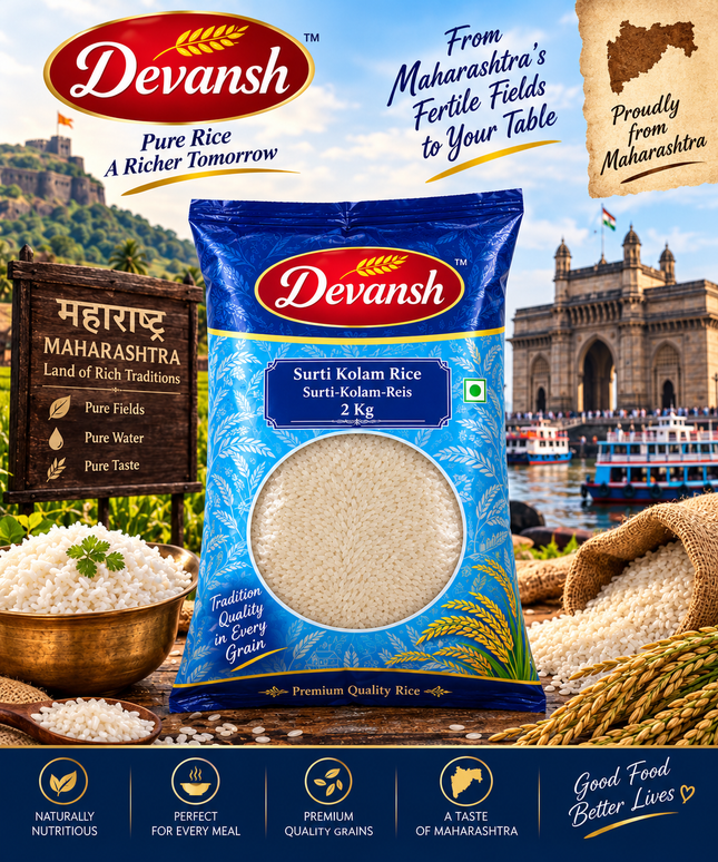 Titel Devansh Surti Kolam Reis 2 kg