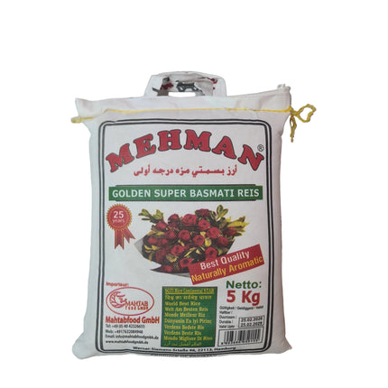 Mehman Golden Super Basmati Reis 5kg
