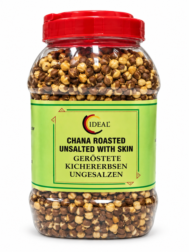 Ideal Chana Roasted Unsalted with Skin 1 kg – Geröstete Kichererbsen
