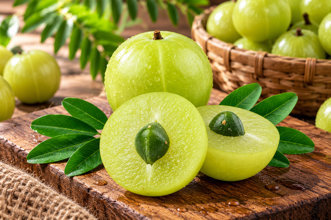 Frische Amla (Indian Gooseberry / Indische Stachelbeere) – verschiedene Größen