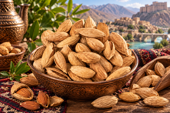 Afghanische Mandeln in Schale – naturbelassen & aromatisch