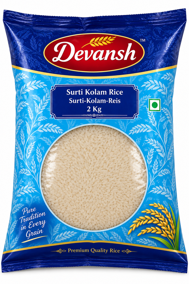 Titel Devansh Surti Kolam Reis 2 kg