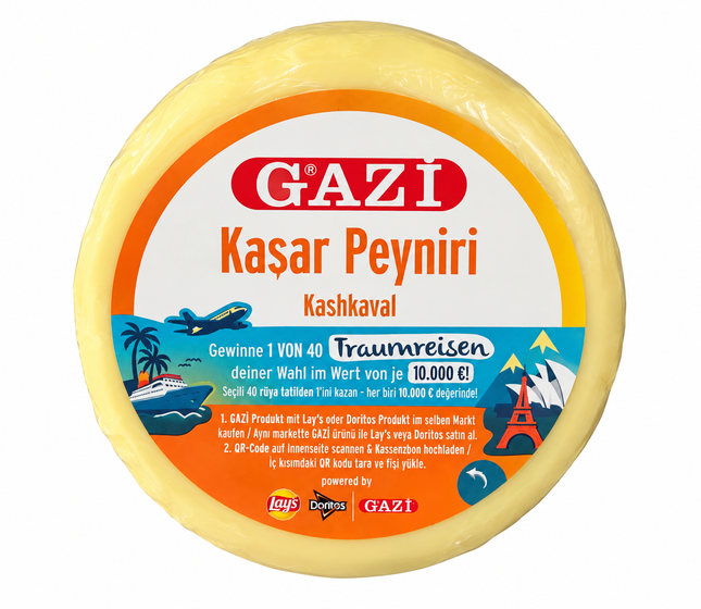 Gazi Kaşar Peynir – Türkischer Schnittkäse 400 g