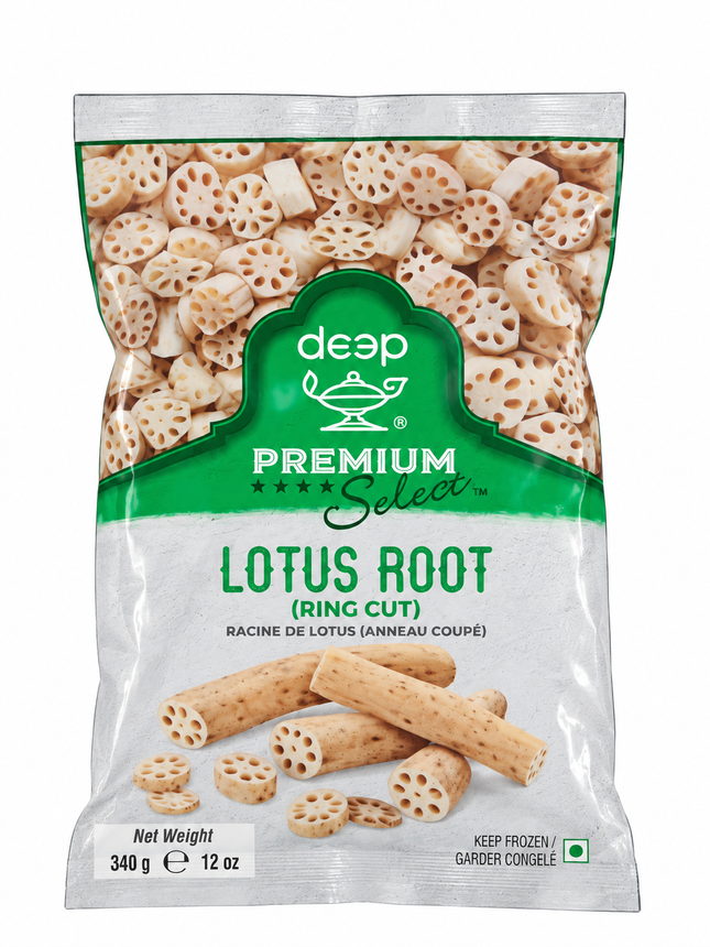Deep Lotus Root 340 g – Tiefgekühlte Lotuswurzel