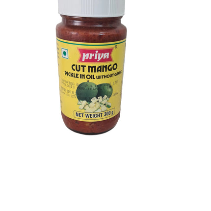Priya Cut Mango Pickle in Oil Without Garlic 300g