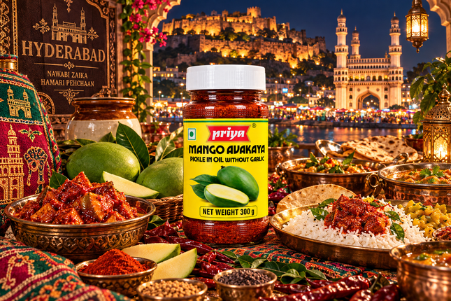 Priya Mango Avakaya Pickle ohne Knoblauch 300 g