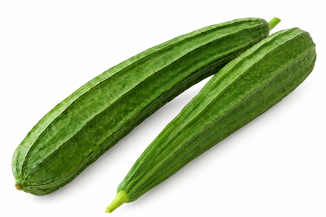 Frische Turai (Ridge Gourd) – indisches Gemüse